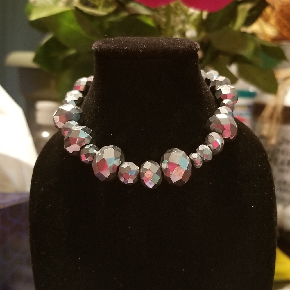 🎉🎉HP!! 💎 Super shiny silver stretch bracelet